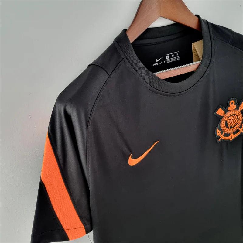 Corinthians Maillot d'entraînement d'avant-match noir 2022/23 