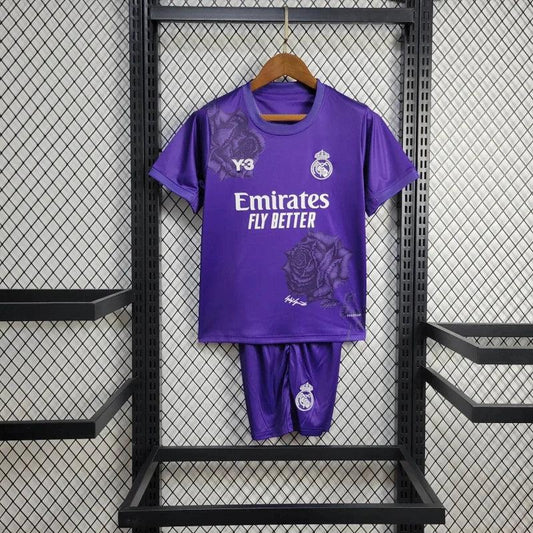 Kit Enfant Y3 Violet Real Madrid 2024/25 