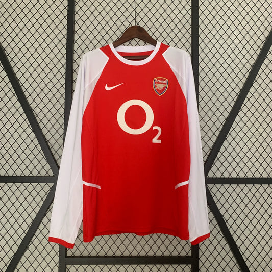 Camisola Principal Arsenal Manga Comprida 2002/04