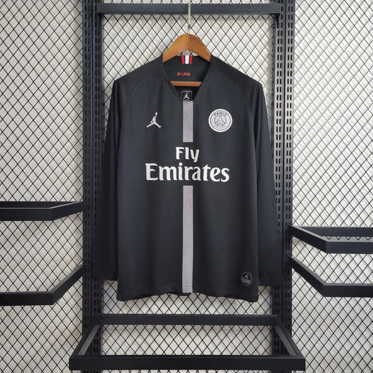 Black PSG Long Sleeve Home Shirt 2018/19