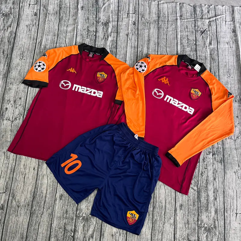 Roma Long Sleeve Home Shirt 2002/03