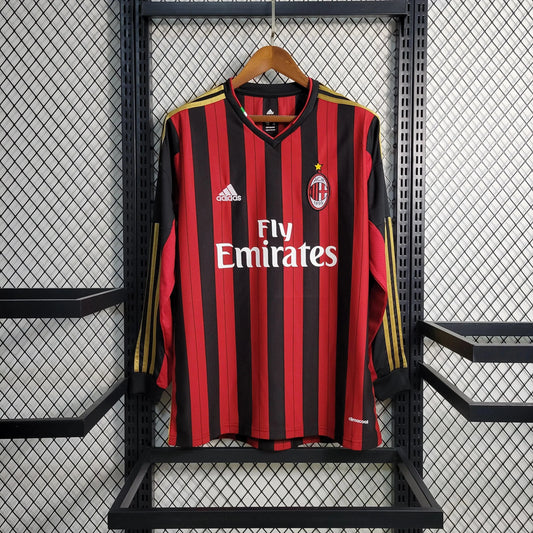 Camisola Principal AC Milan Manga Comprida 2013/14