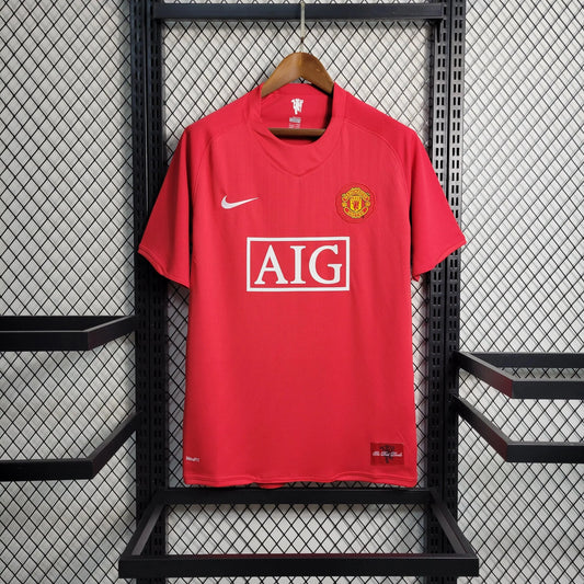 Camisola Principal Manchester United 2007/08