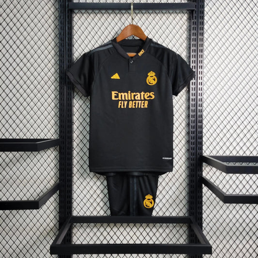 Kit Criança Terceiro Real Madrid 2023/24