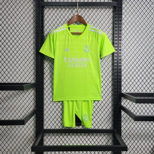 Kit Criança GK Green Fluorescent Real Madrid 2023/24