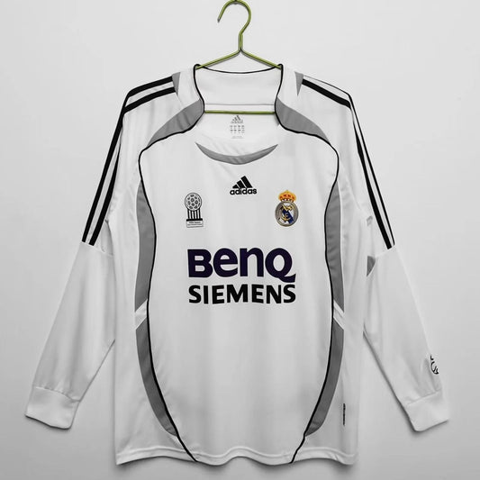 Camisola Principal Real Madrid Manga Comprida 2006/07