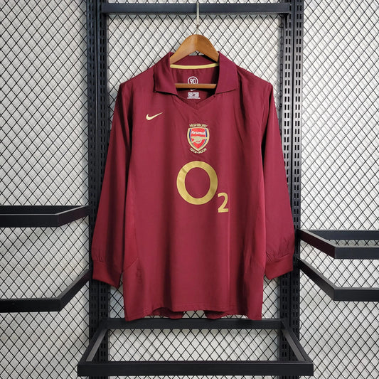 Camisola Principal Arsenal Manga Comprida 2005/06