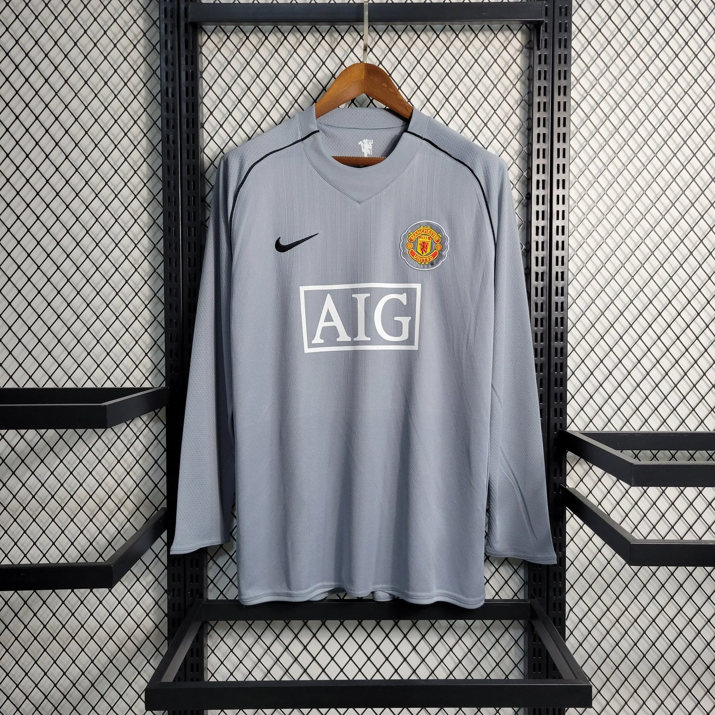 Camisola GK Grey Manchester United Manga Comprida 2007/08