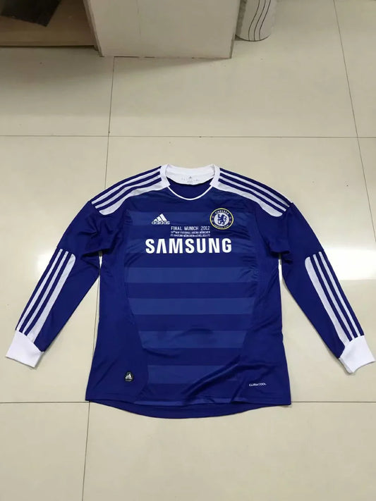 Maillot domicile à manches longues des champions de la finale de Chelsea 2011/12 