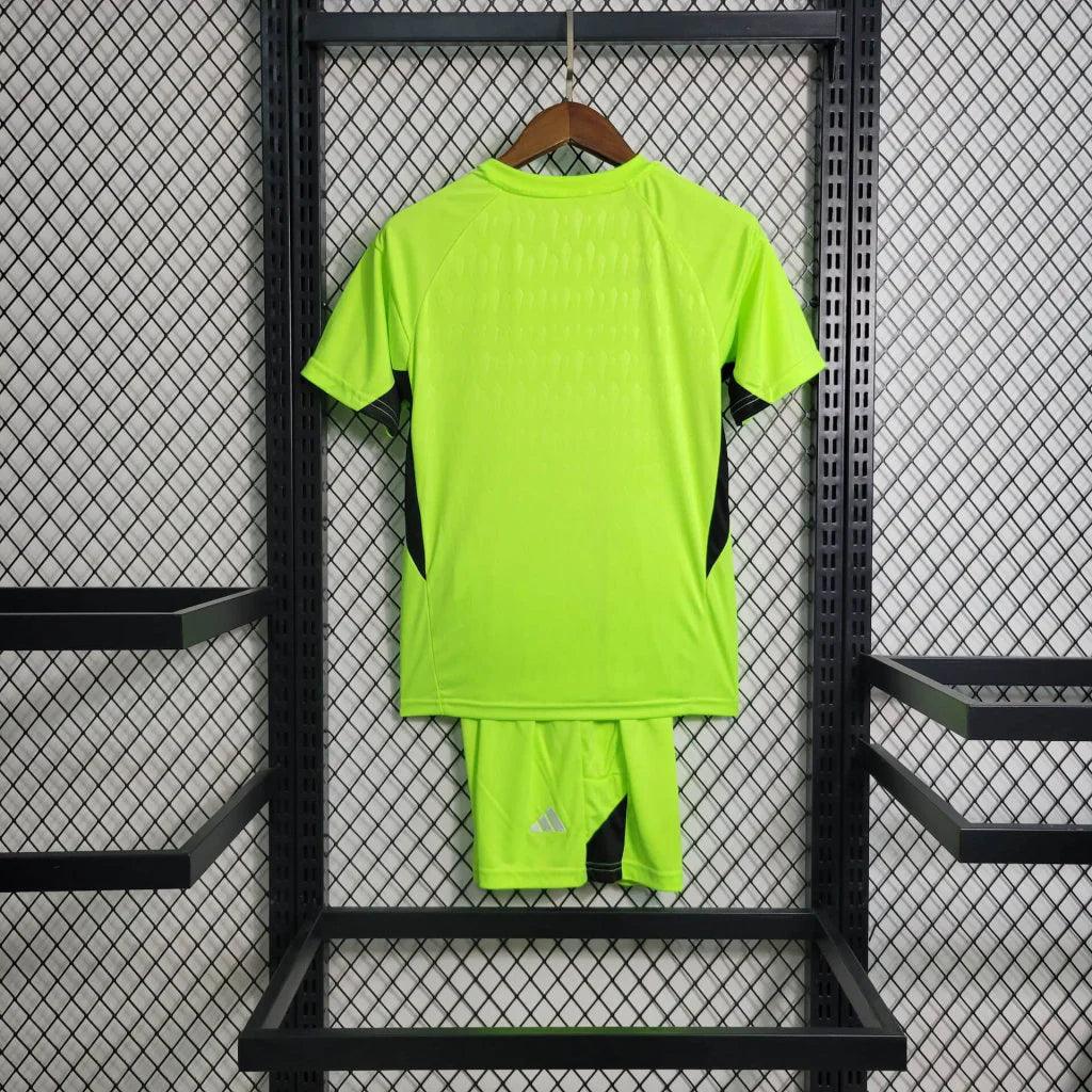 Kit Criança GK Green Fluorescent Real Madrid 2023/24