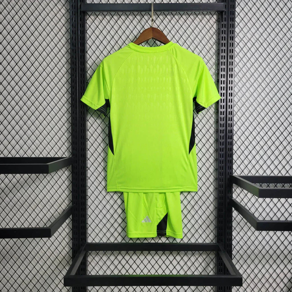 GK Green Fluorescent Real Madrid 2023/24 Children's Kit