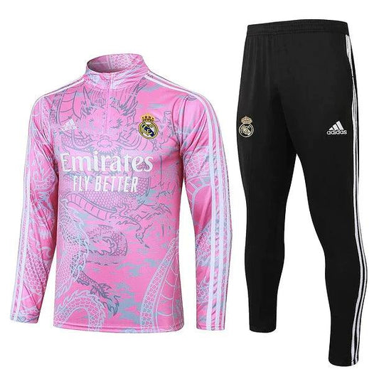 Survêtement Real Madrid Dragon Rose avec T-shirt