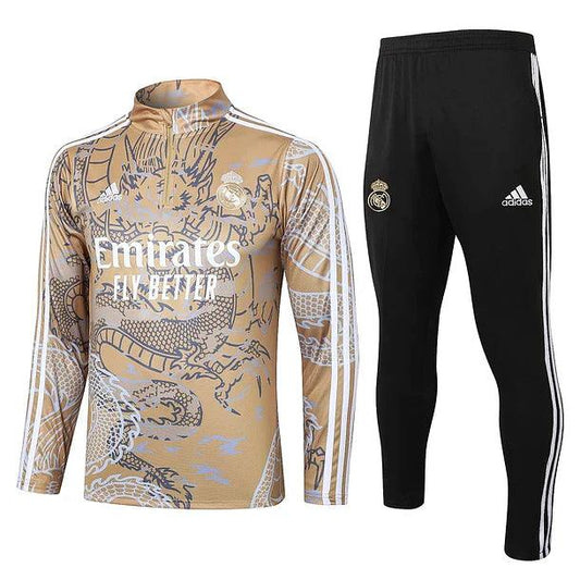 Brown Dragon Real Madrid Tracksuit w/T-shirt