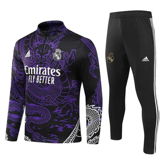 Survêtement Real Madrid Purple Dragon avec T-shirt