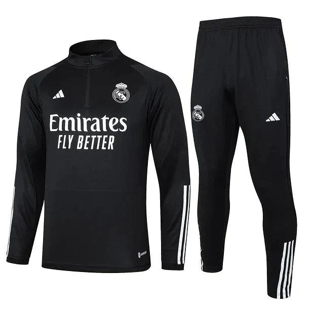 Black Real Madrid Tracksuit w/T-shirt