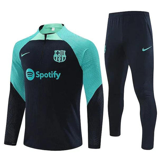 Survêtement avec maillot Barcelone noir et bleu 2023/24