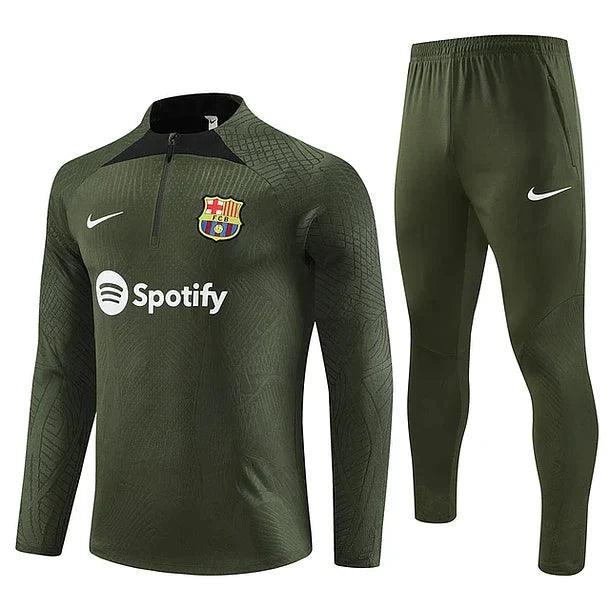 Fato de Treino Barcelona Army Green c/camisola 2023/24