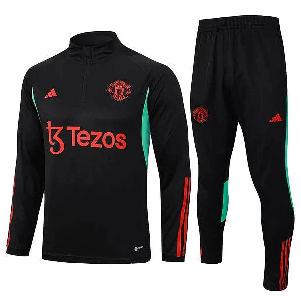 Survêtement avec maillot Manchester United noir 2023/24