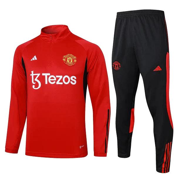 Survêtement avec maillot Manchester United rouge 2023/24