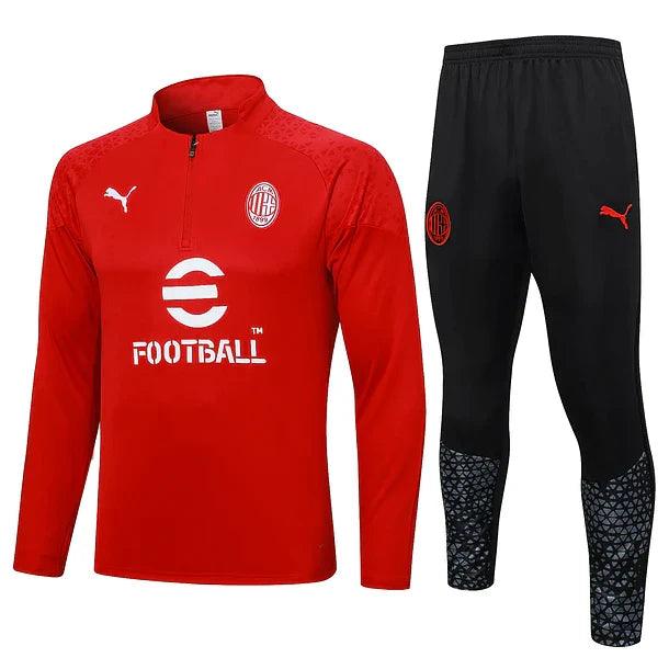 Red 2 AC Milan Tracksuit w/shirt 2023/24