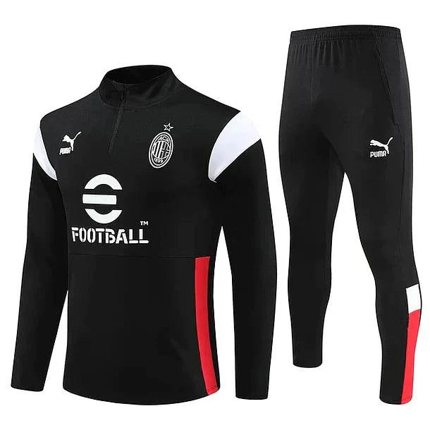 Black AC Milan Tracksuit w/shirt 2023/24