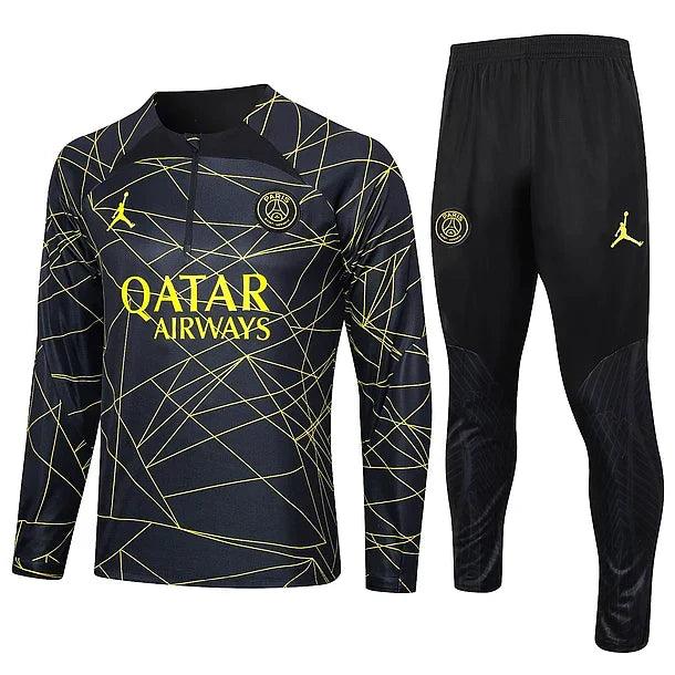 black 2 PSG tracksuit w/shirt 2023/24