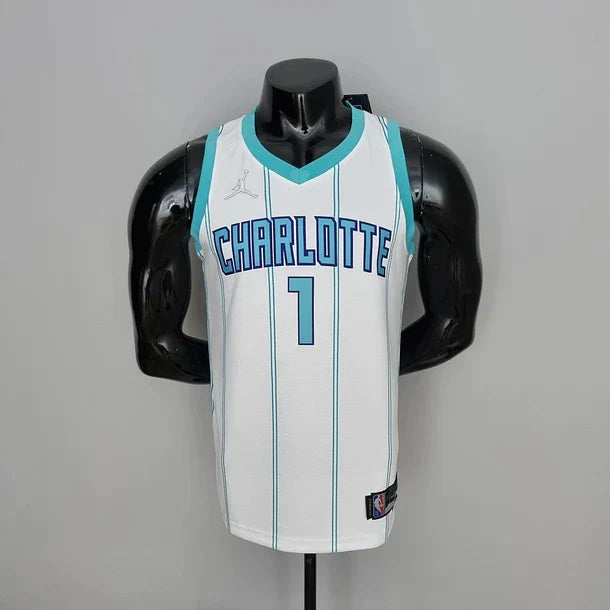 Charlotte Hornets 75e anniversaire BALLON Blanc 