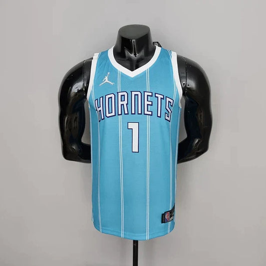 Ballon bleu du 75e anniversaire des Charlotte Hornets 