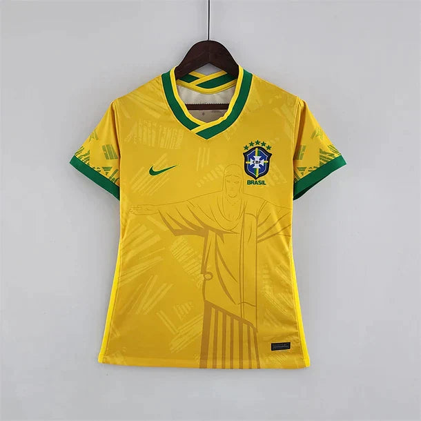 Maillot Femme Classique Jaune Brasil 2022 