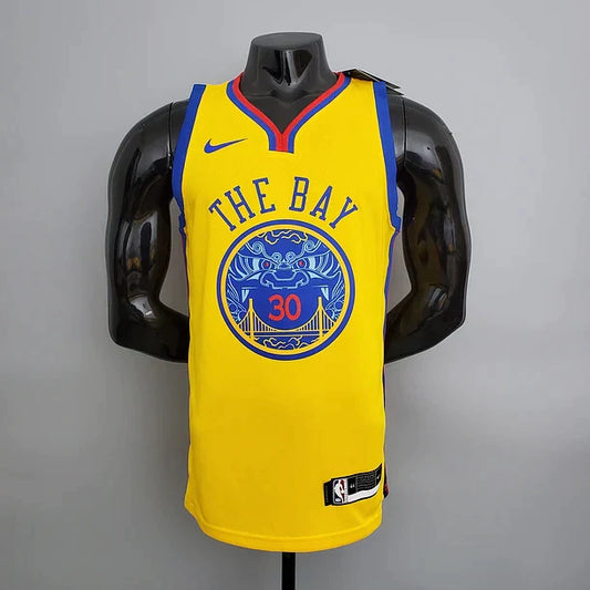 Robe Dragon Chinois Golden State Warriors Jaune 2018 