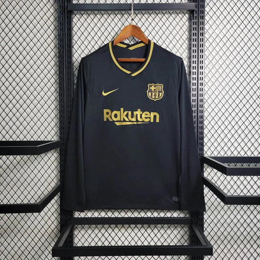 Camisola Secundária Barcelona Manga Comprida 2020/21