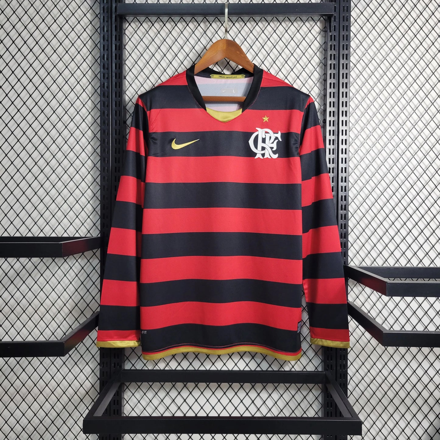 Camisola Principal Flamengo 2009/10 Manga Comprida