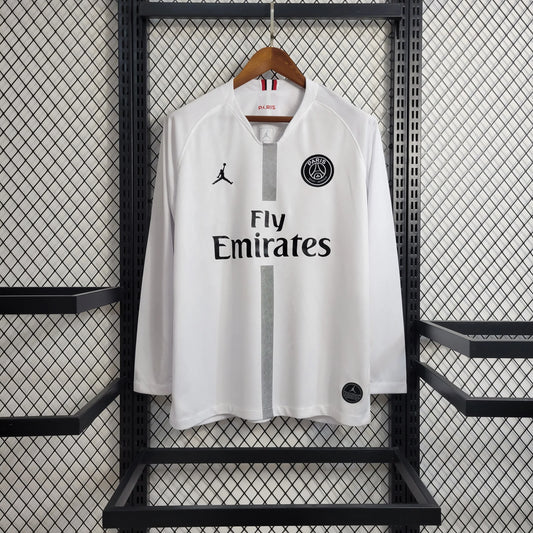 Maillot extérieur PSG manches longues 2018/19 blanc 