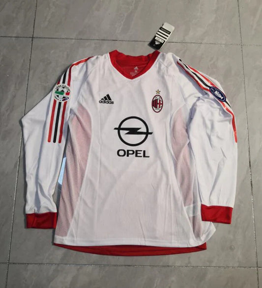 Maillot extérieur à manches longues de l'AC Milan 2002/03 