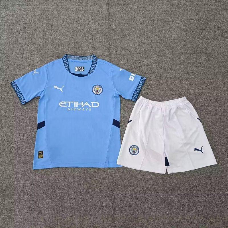 Kit Criança Principal Manchester City 2024/25