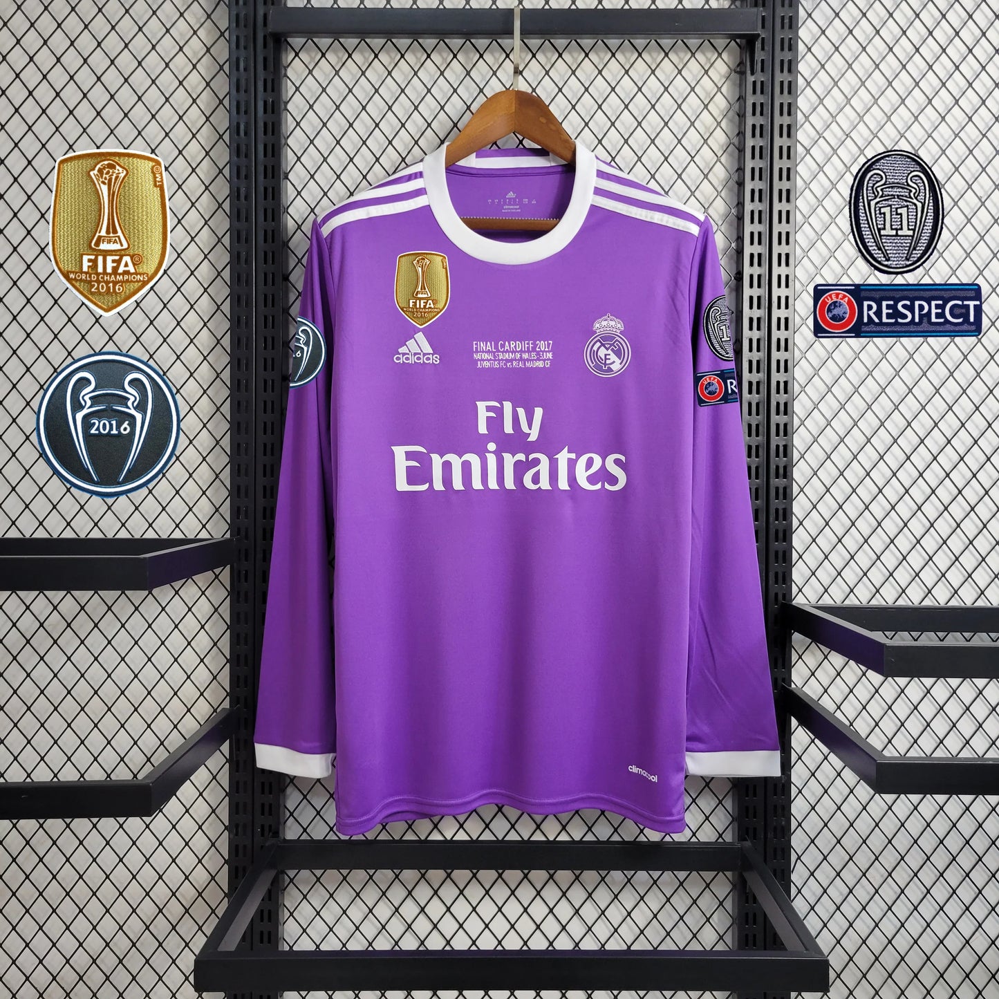 Camisola Secundária Real Madrid Manga Comprida 2016/17