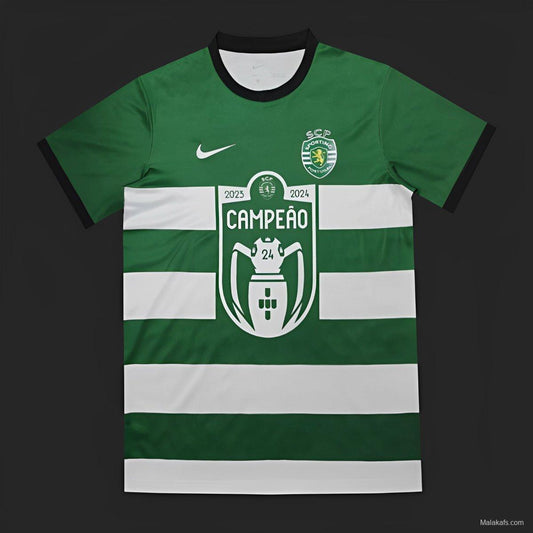 Camisola Principal Sporting Campeão 2023/24 c/ 11 inicial