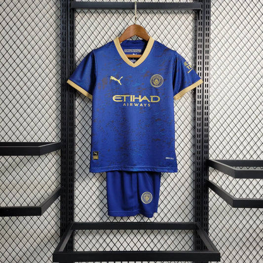 Kit Enfant Bleu Édition Spéciale Manchester City 2023/24 