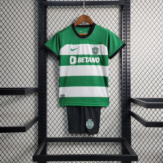 Sporting 2023/24 Home Child Kit