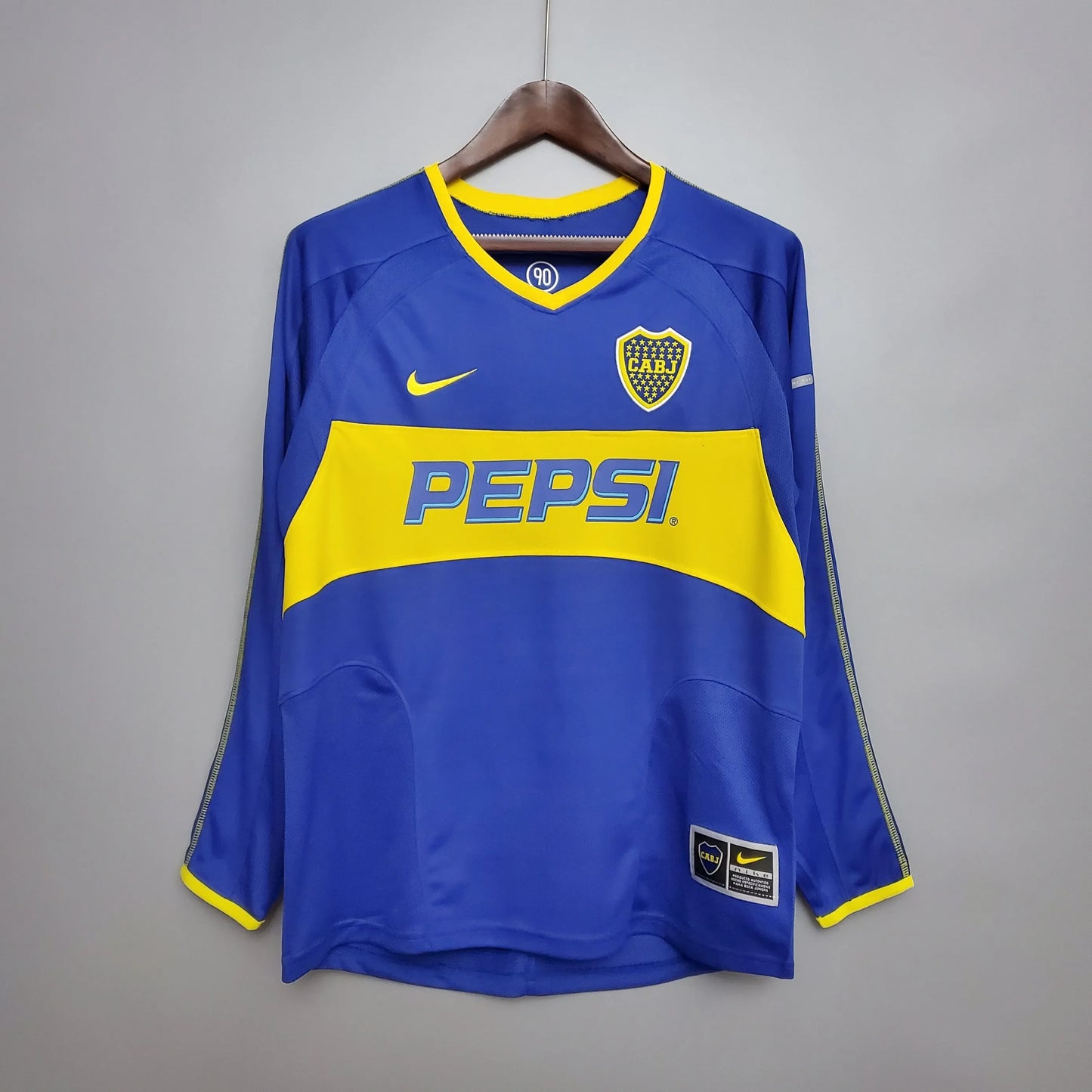 Camisola Principal Boca Juniors 2003/04 Manga Comprida