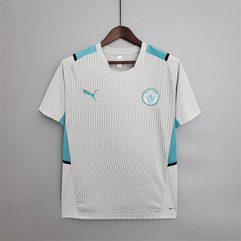 Manchester City Camisola de Treino Grey White 2021/22