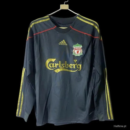 Camisola Secundária Liverpool 2009/10 Manga Comprida