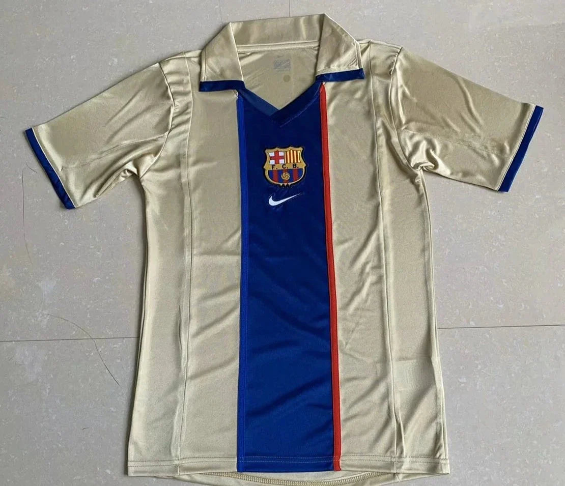 Maillot secondaire Barcelone 2001/02 