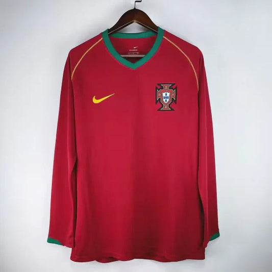 Portugal Long Sleeve Home Shirt 2006