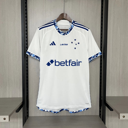 Camisola Secundária Cruzeiro 2024/25 + all sponsors