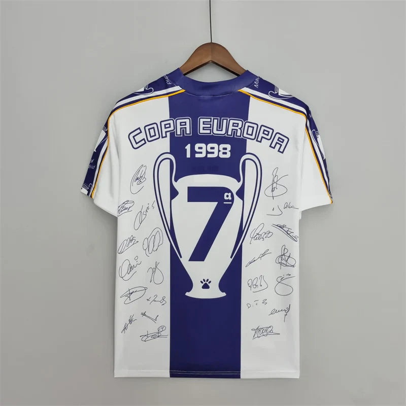 Maillot commémoratif des 7 Champions du Real Madrid 1997/98 