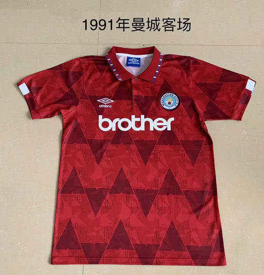 Maillot secondaire Manchester City 1991/92 