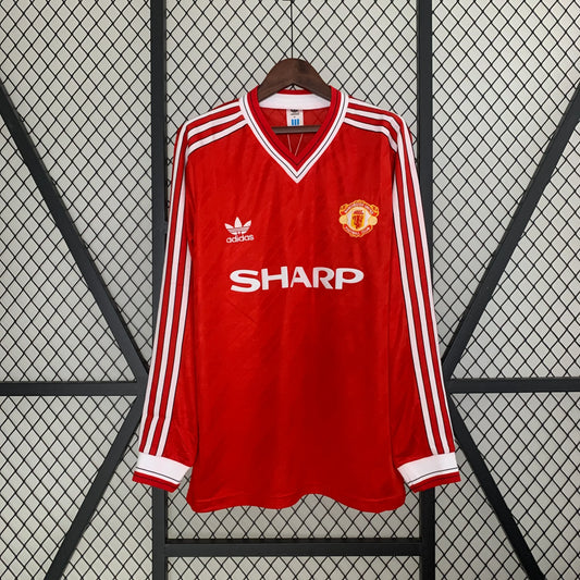 Manchester United Maillot Domicile Manches Longues 86/88 