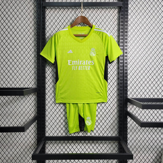 GK Green Real Madrid 2023/24 Children's Kit