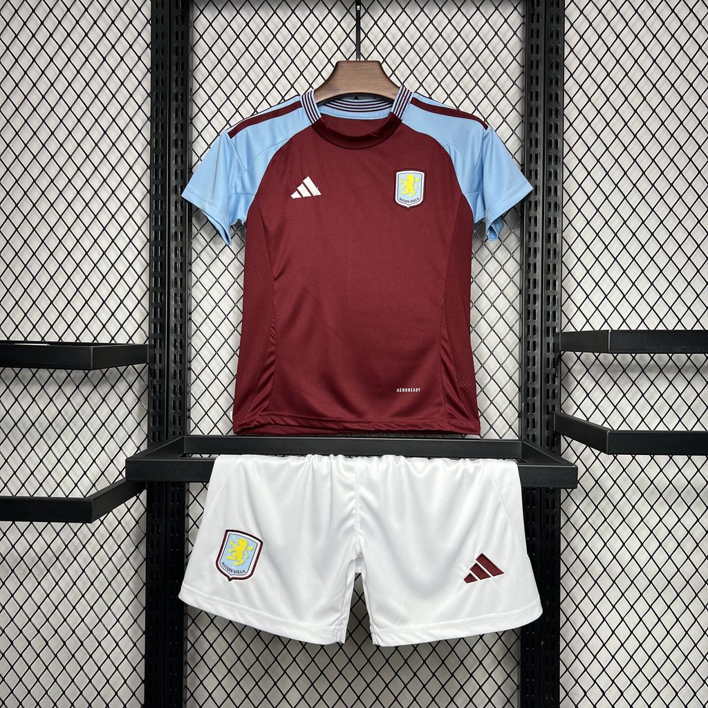 Kit Criança Principal Aston Villa 2024/25